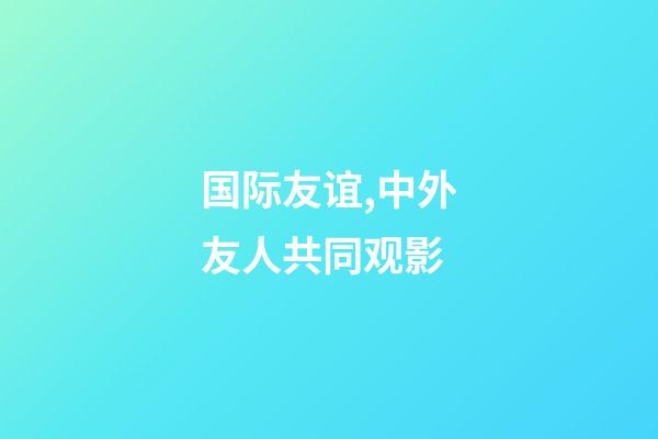 国际友谊,中外友人共同观影-第1张-观点-玄机派