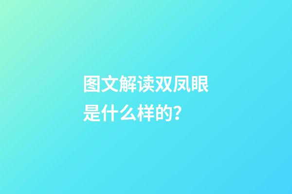 图文解读双凤眼是什么样的？