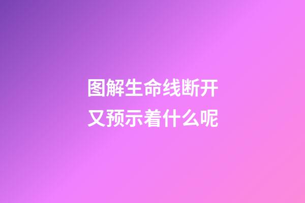 图解生命线断开又预示着什么呢