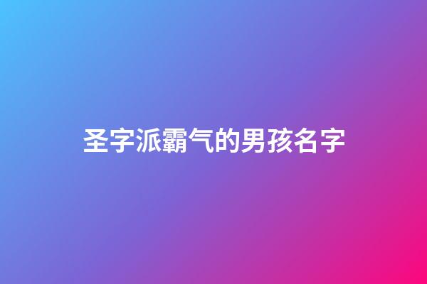 圣字派霸气的男孩名字(圣字取名男孩名字大全)-第1张-男孩起名-玄机派