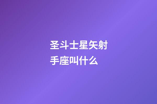 圣斗士星矢射手座叫什么-第1张-星座运势-玄机派