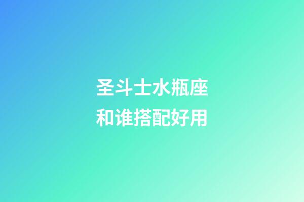 圣斗士水瓶座和谁搭配好用-第1张-星座运势-玄机派