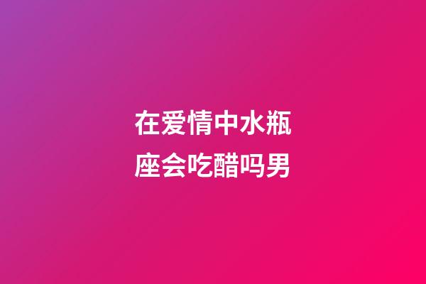 在爱情中水瓶座会吃醋吗男-第1张-星座运势-玄机派