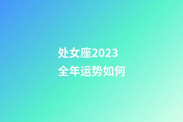 处女座2023全年运势如何-第1张-星座运势-玄机派