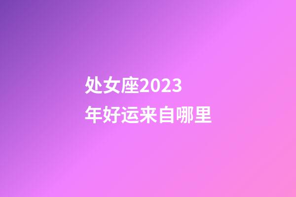 处女座2023年好运来自哪里-第1张-星座运势-玄机派