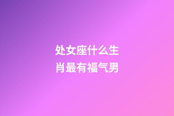 处女座什么生肖最有福气男-第1张-星座运势-玄机派