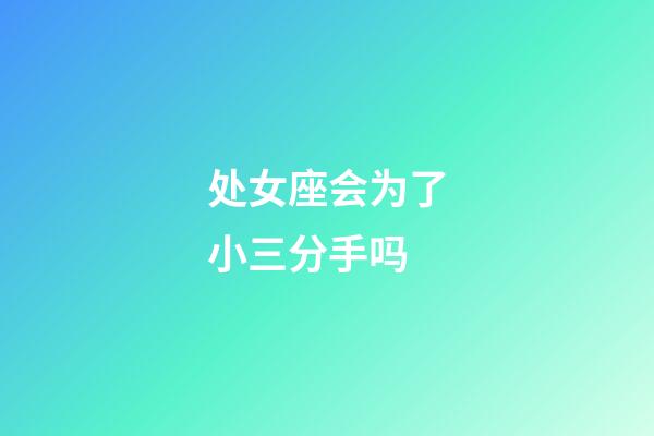 处女座会为了小三分手吗-第1张-星座运势-玄机派