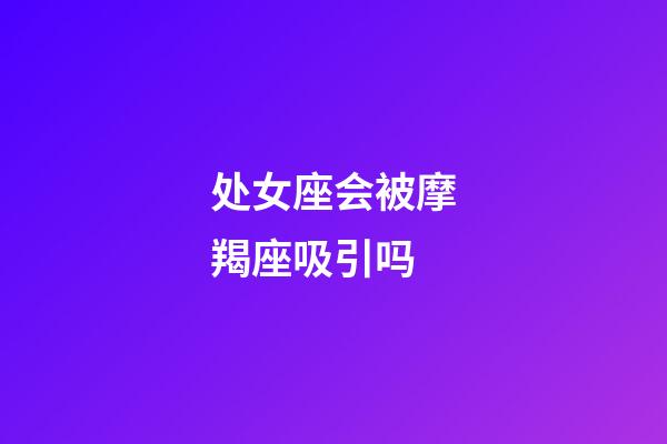 处女座会被摩羯座吸引吗-第1张-星座运势-玄机派