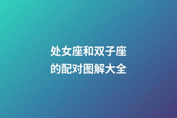 处女座和双子座的配对图解大全-第1张-星座运势-玄机派