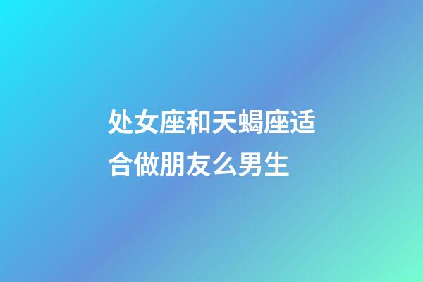 处女座和天蝎座适合做朋友么男生-第1张-星座运势-玄机派