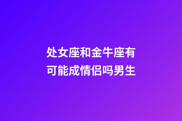 处女座和金牛座有可能成情侣吗男生-第1张-星座运势-玄机派