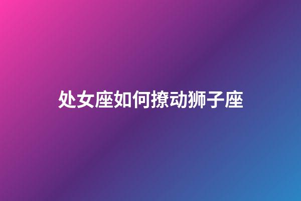 处女座如何撩动狮子座-第1张-星座运势-玄机派