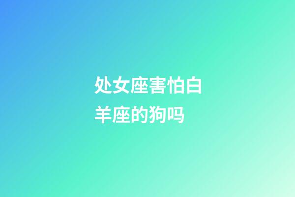 处女座害怕白羊座的狗吗-第1张-星座运势-玄机派