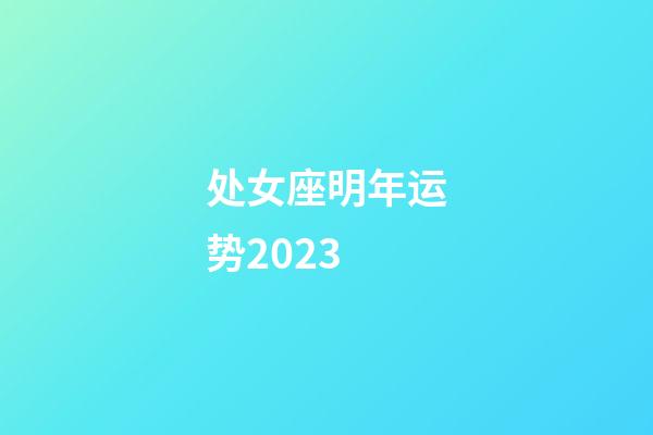 处女座明年运势2023-第1张-星座运势-玄机派
