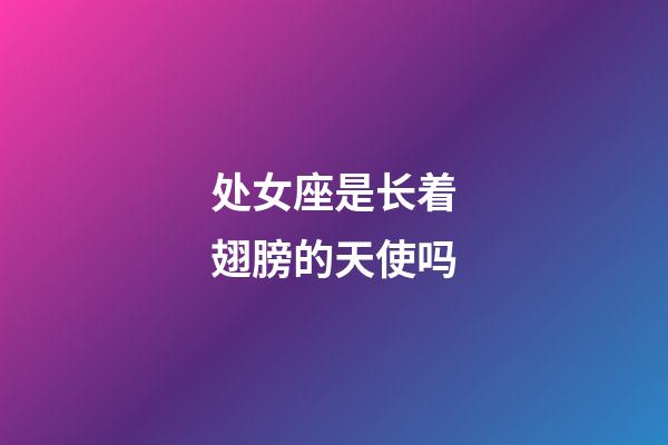 处女座是长着翅膀的天使吗-第1张-星座运势-玄机派