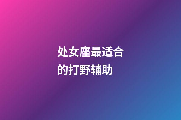 处女座最适合的打野辅助-第1张-星座运势-玄机派