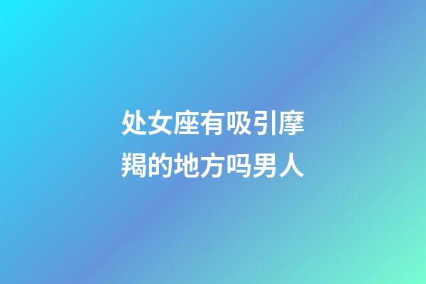 处女座有吸引摩羯的地方吗男人-第1张-星座运势-玄机派