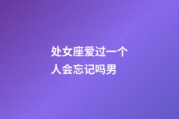 处女座爱过一个人会忘记吗男-第1张-星座运势-玄机派