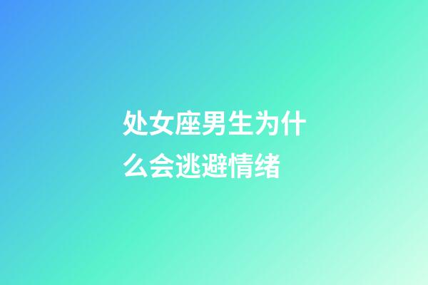 处女座男生为什么会逃避情绪-第1张-星座运势-玄机派