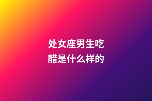 处女座男生吃醋是什么样的-第1张-星座运势-玄机派