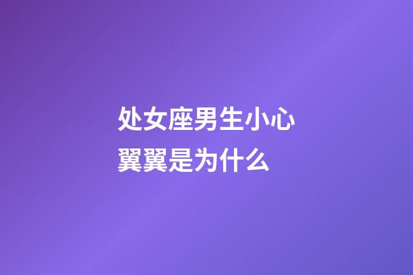 处女座男生小心翼翼是为什么-第1张-星座运势-玄机派