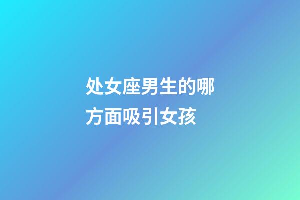 处女座男生的哪方面吸引女孩-第1张-星座运势-玄机派