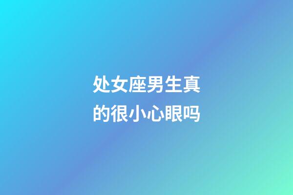 处女座男生真的很小心眼吗-第1张-星座运势-玄机派