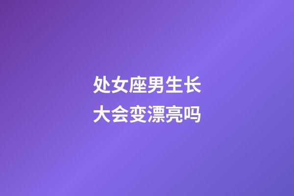 处女座男生长大会变漂亮吗-第1张-星座运势-玄机派