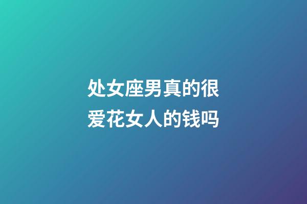 处女座男真的很爱花女人的钱吗-第1张-星座运势-玄机派