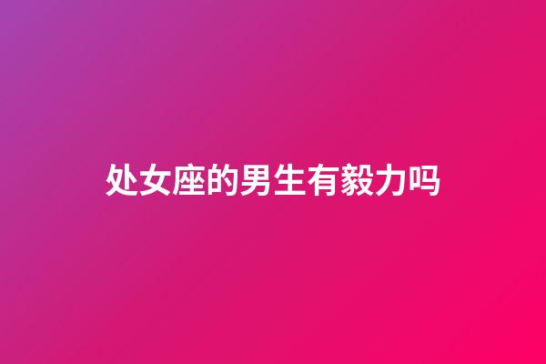 处女座的男生有毅力吗-第1张-星座运势-玄机派