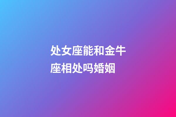 处女座能和金牛座相处吗婚姻-第1张-星座运势-玄机派