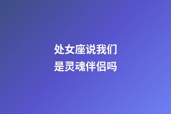 处女座说我们是灵魂伴侣吗-第1张-星座运势-玄机派