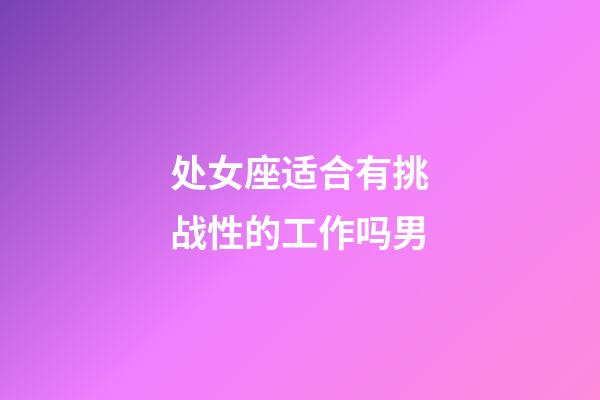 处女座适合有挑战性的工作吗男-第1张-星座运势-玄机派