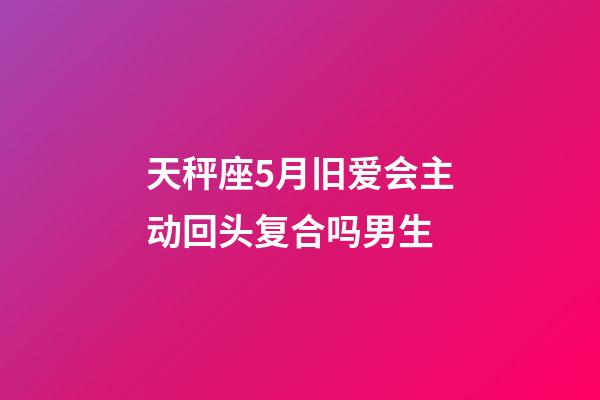 天秤座5月旧爱会主动回头复合吗男生-第1张-星座运势-玄机派
