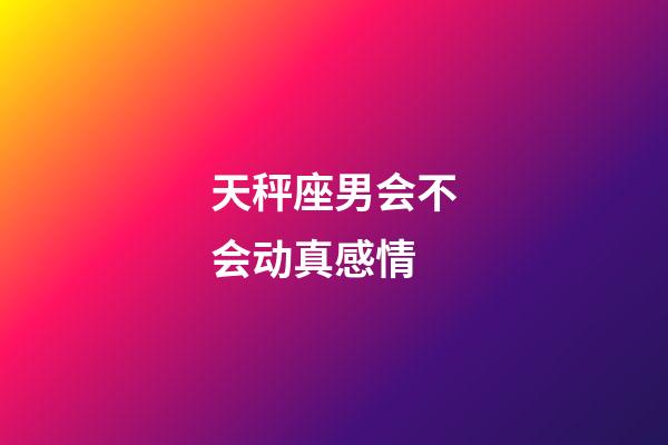 天秤座男会不会动真感情-第1张-星座运势-玄机派