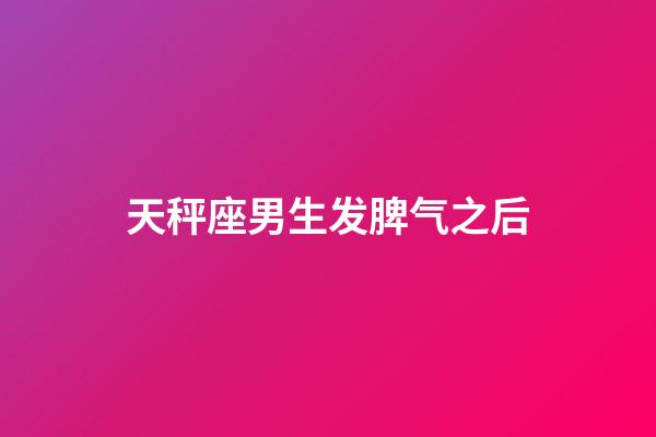 天秤座男生发脾气之后-第1张-星座运势-玄机派