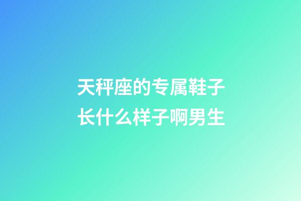 天秤座的专属鞋子长什么样子啊男生-第1张-星座运势-玄机派