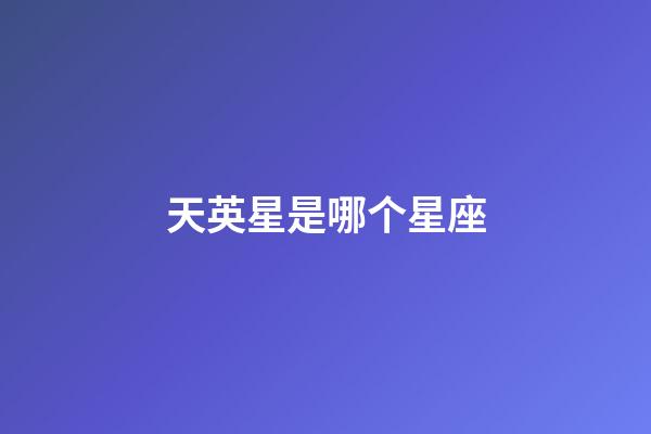 天英星是哪个星座-第1张-星座运势-玄机派