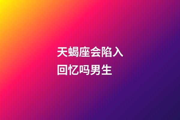 天蝎座会陷入回忆吗男生-第1张-星座运势-玄机派