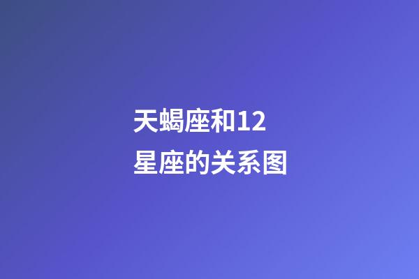 天蝎座和12星座的关系图-第1张-星座运势-玄机派
