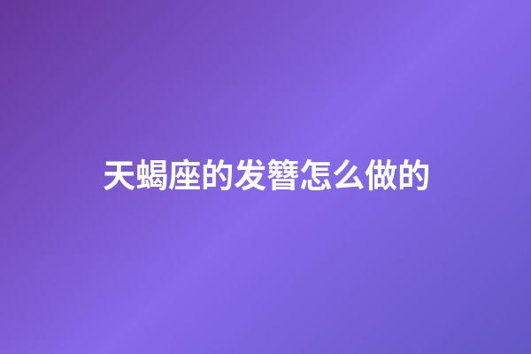 天蝎座的发簪怎么做的-第1张-星座运势-玄机派