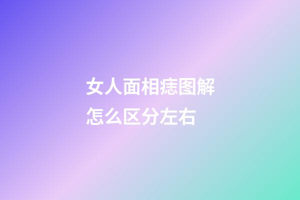 女人面相痣图解怎么区分左右