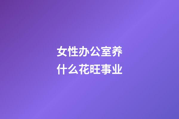 女性办公室养什么花旺事业
