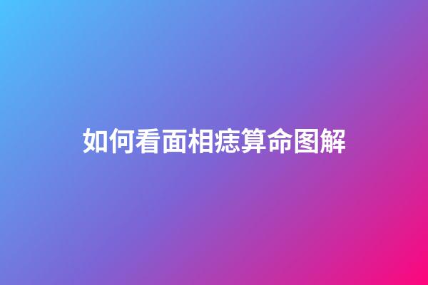 如何看面相痣算命图解