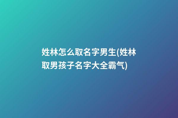 姓林怎么取名字男生(姓林取男孩子名字大全霸气)