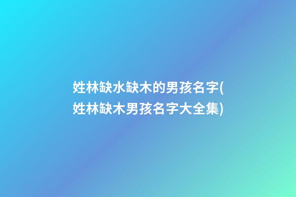 姓林缺水缺木的男孩名字(姓林缺木男孩名字大全集)