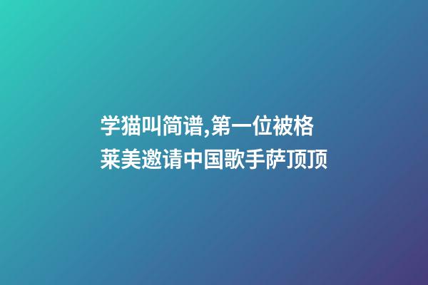 学猫叫简谱,第一位被格莱美邀请中国歌手萨顶顶-第1张-观点-玄机派