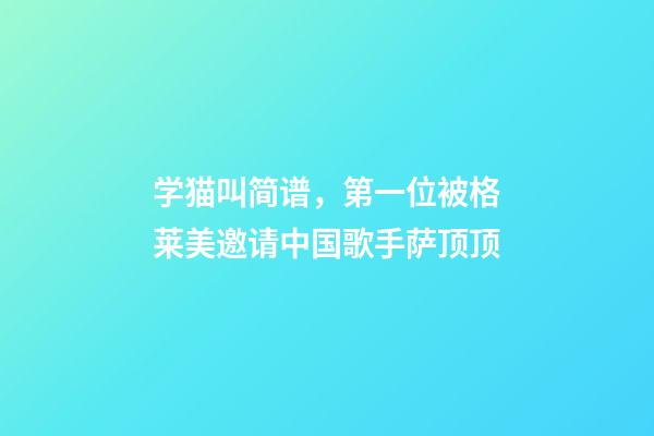学猫叫简谱，第一位被格莱美邀请中国歌手萨顶顶-第1张-观点-玄机派