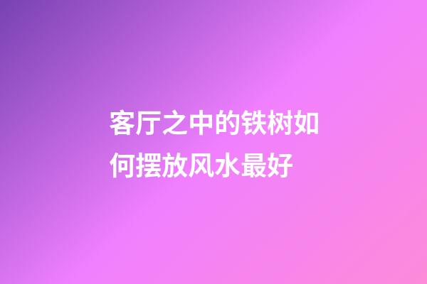 客厅之中的铁树如何摆放风水最好