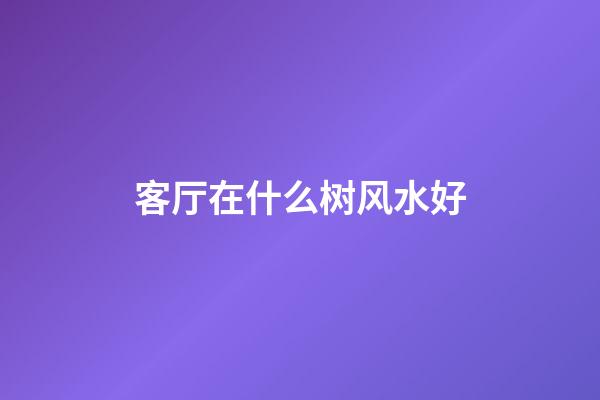 客厅在什么树风水好